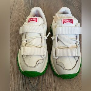 Camper Drift Trail White Textile/Leather Sneaker $120 Size EU 28/US10